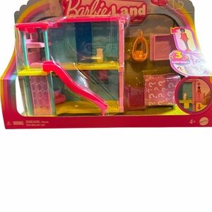 Barbie Land Playset with Pink and Blue Features